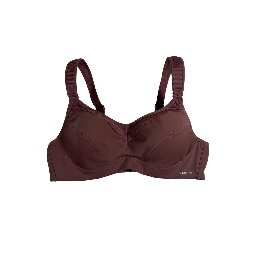 Adore Me Rose Brown High Impact Mesh‎ Sports Bra 36C